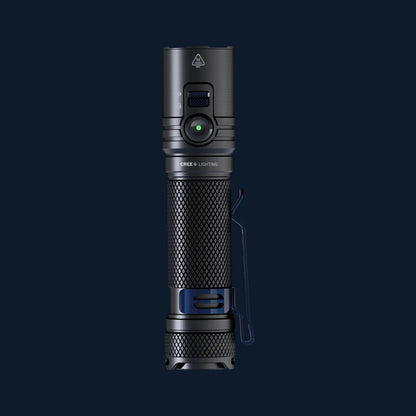 Cree Lighting XP40 Precision Pro LED flashlight hero shot with side toggle switch and magnetic base