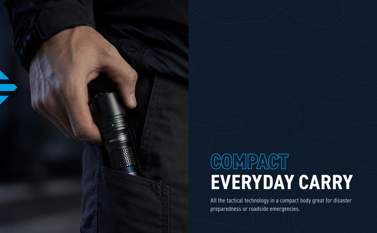 1400-Lumen Tactical Flashlight